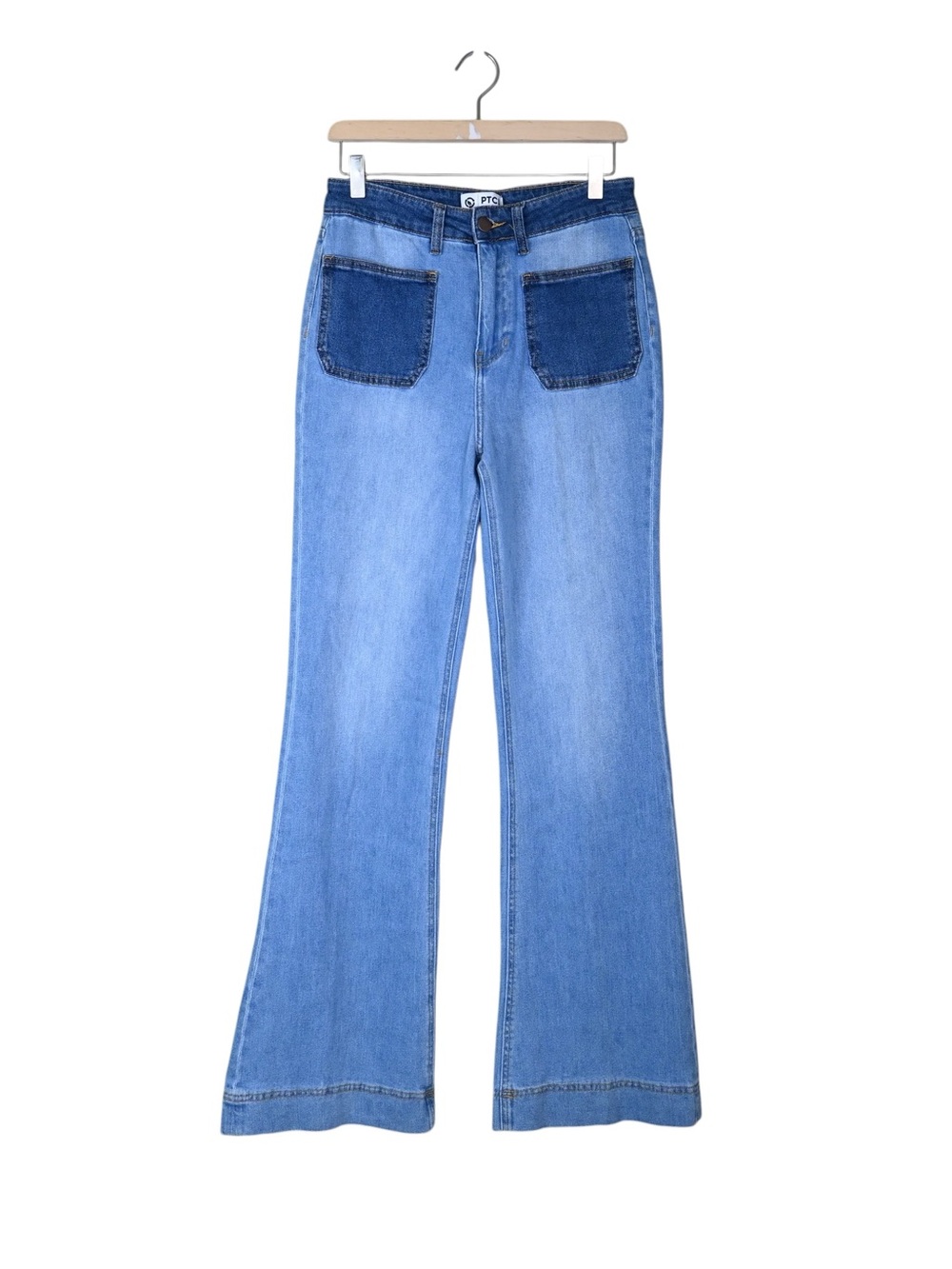 PTCL Ethical Clothing Women's 29 Two Tone Flare Jean